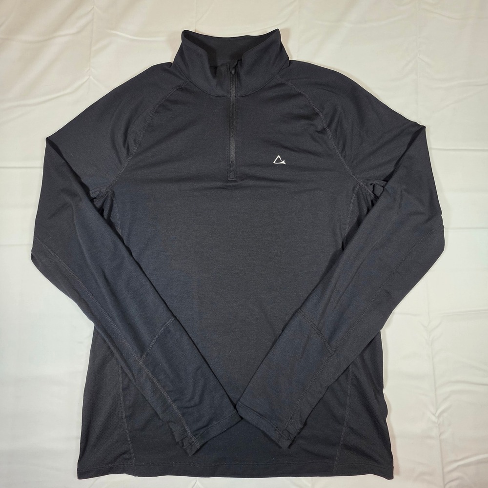 Paradox Mens Black Quarter Zip Pullover Drirelease Repreve Active Top Size M